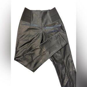 Black Faux Leather Leggings